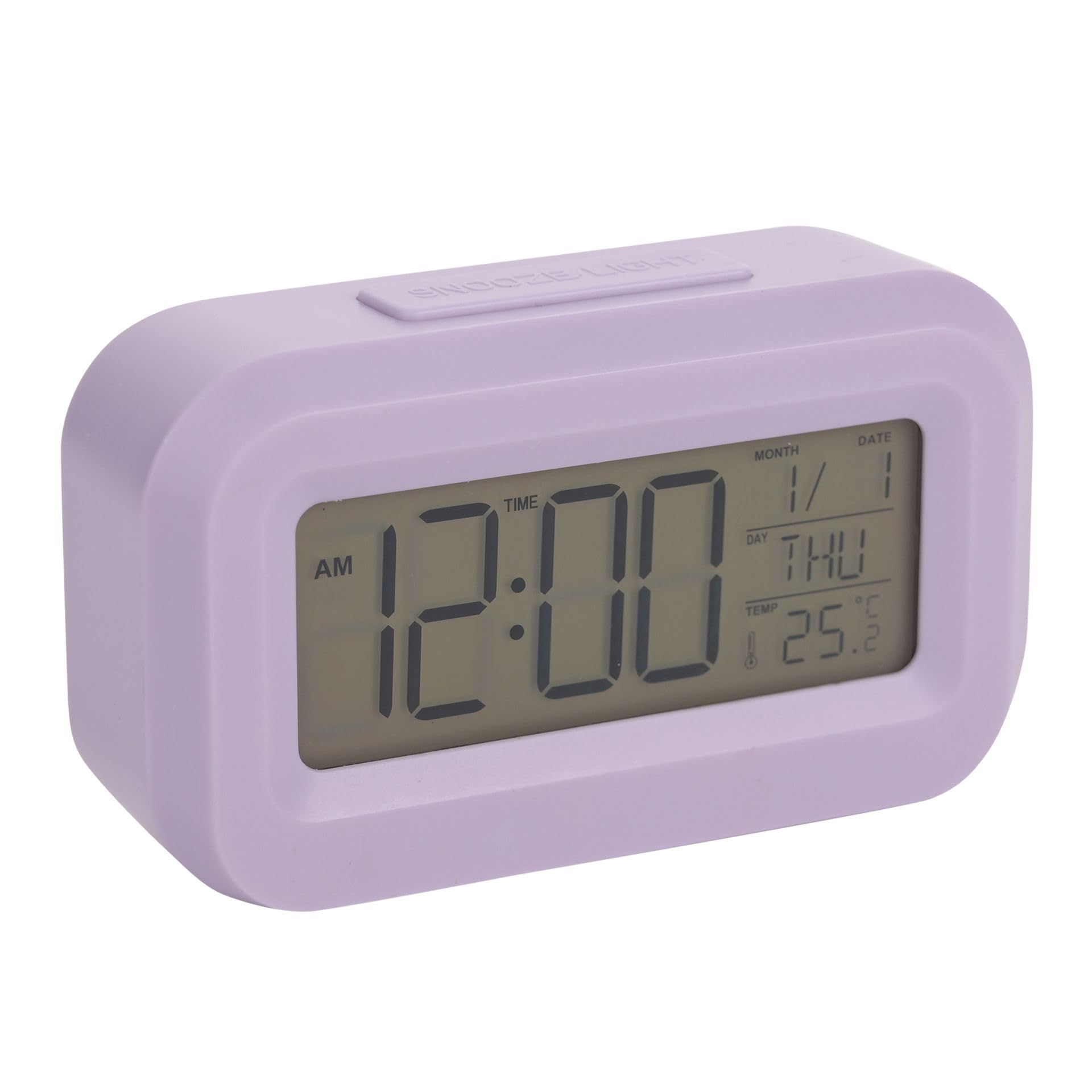 Hometime Compact Travel LED Clock Lightweight, Digital Display, Alarm Function