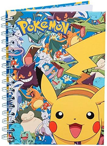 Pokemon POK-652 Pikachu and Friends Hardback Spiral Notebook (Size A5)
