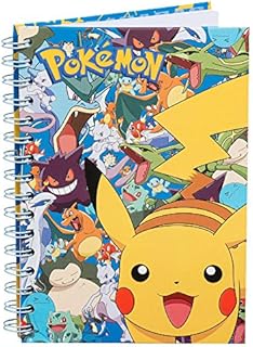 Pokemon POK-652 Pikachu and Friends Hardback Spiral Notebook (Size A5)