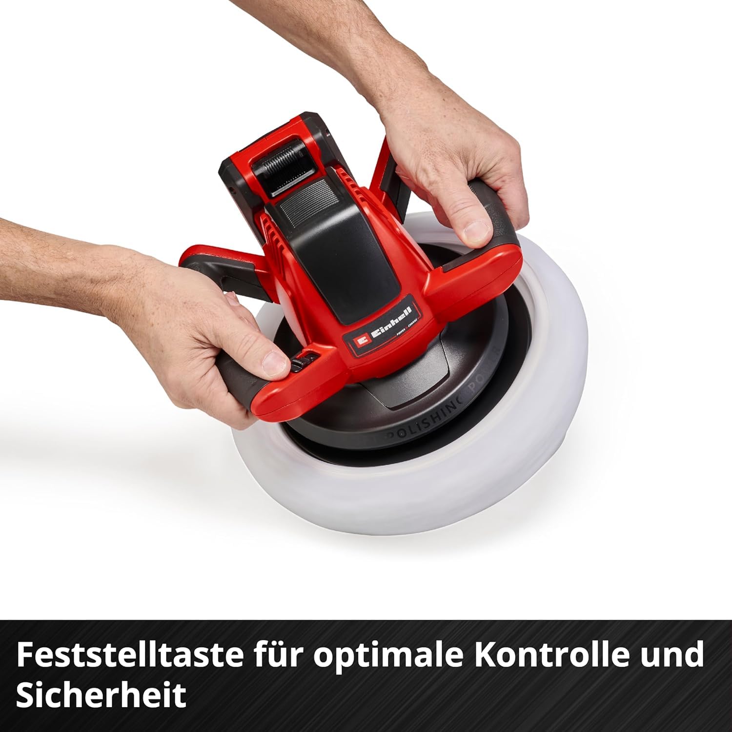 Einhell Akku-Autopoliermaschine CE-CB 18/254 Li-Solo Power X-Change (Li-Ionen, 18 V, 2.500 U./Min., Ein-/Ausschalter, Überlastschutz, Softgrip, ohne Akku und Ladegerät)