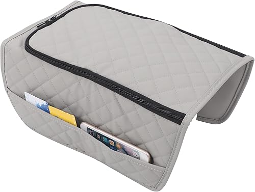 Miniatura 11 de Funda protectora de cuero para consola central de automóvil compatible con Toyota Tundra/Sequoia 2022-2026, reposabrazos de consola central, funda