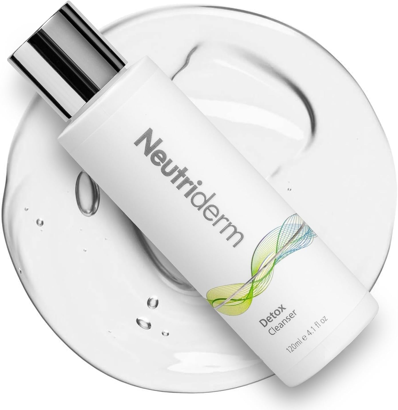 Detox Cleanser – Gentle Glycolic Face Wash and Exfoliating Gel Cleanser for Clear, Brighter-Looking Skin – Ideal for Oily or Combination Skin – 120 mL / 4.1 fl oz
