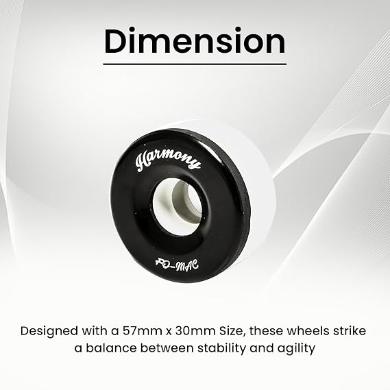 Sure-Grip Fomac Harmony Skates Indoor Wheels, Set of 8
