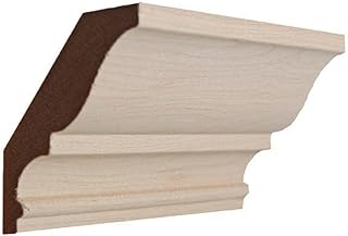 EWCR17 Crown 3/4" x 3-3/16" Unfinished 2-1/2" High x 2" Deep, Maple, 94"