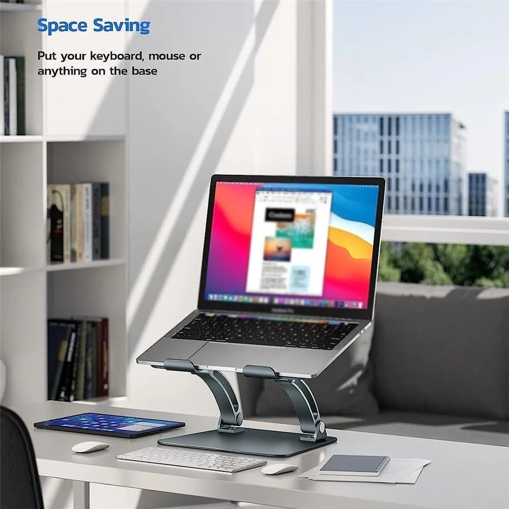 Supporto pieghevole for laptop da scrivania, supporto ergonomico e raffreddamento notebook Supporto Alzaportatili