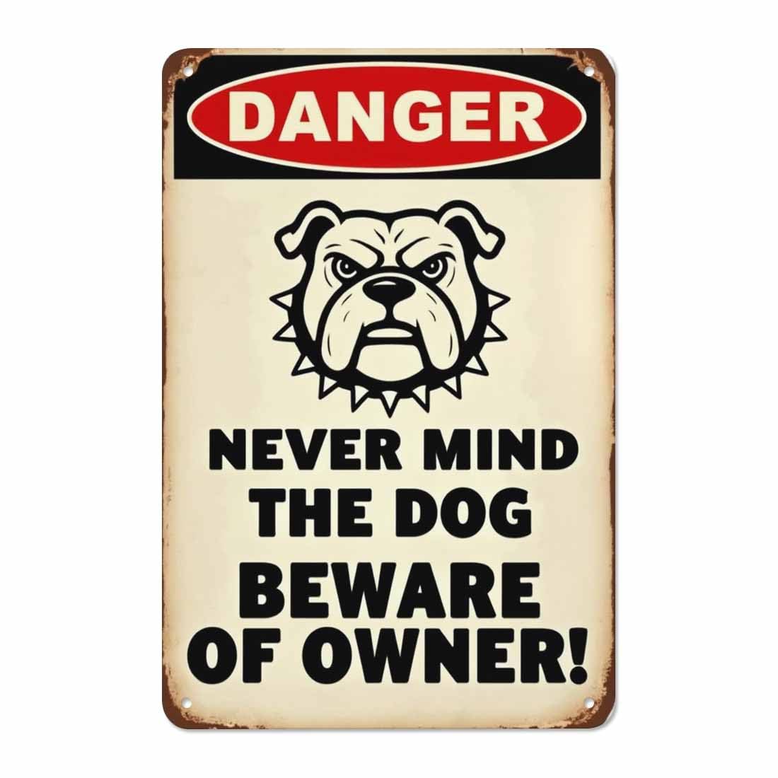 Amazon.com: AOYEGO Never Mind The Dog Beware of Owner Danger