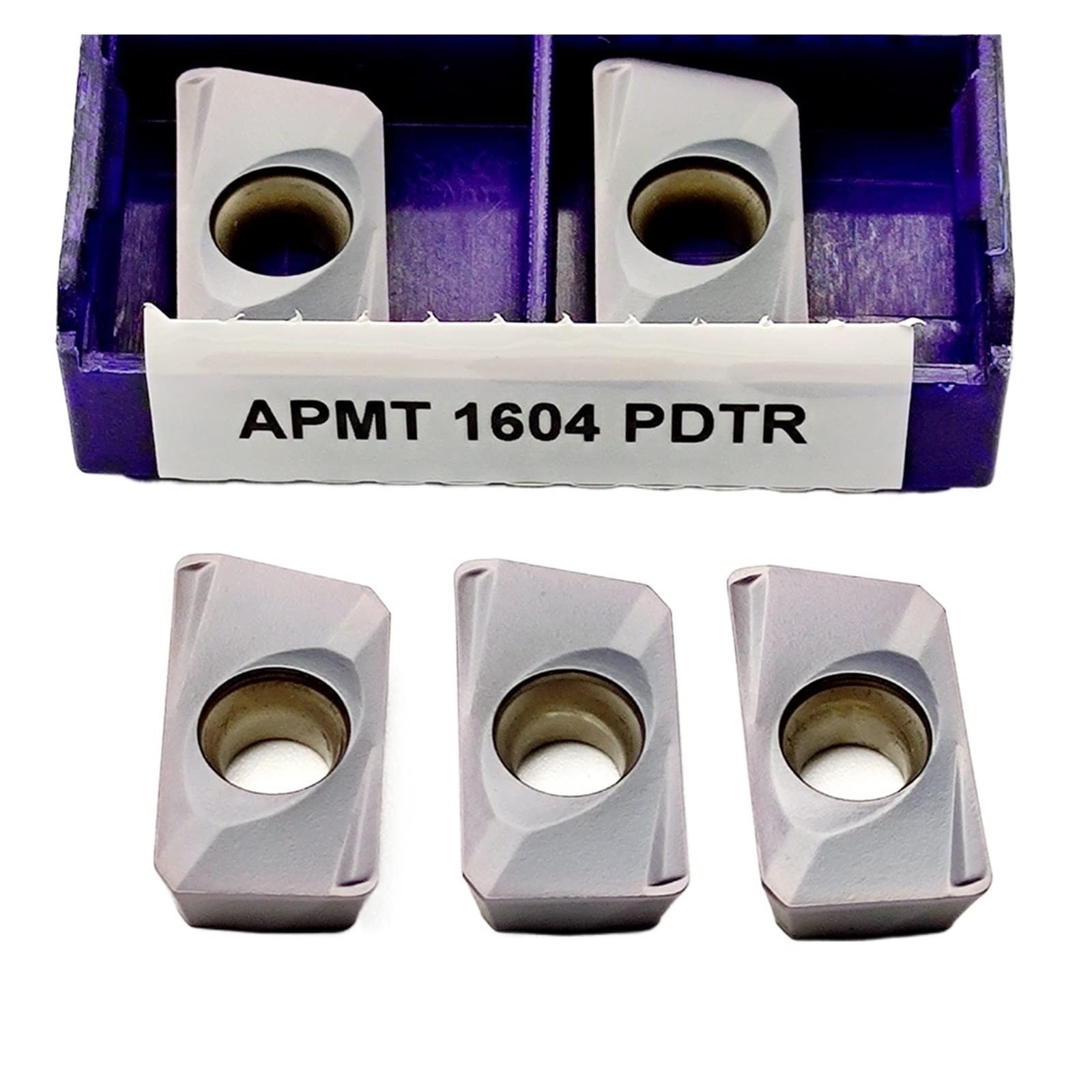 Torneado de insertos indexables de carburo 10 piezas APMT1604 PDTR LT30, insertos de fresado carburo for procesamiento cuchillas aleación dura, herramienta torneado metal, CNC