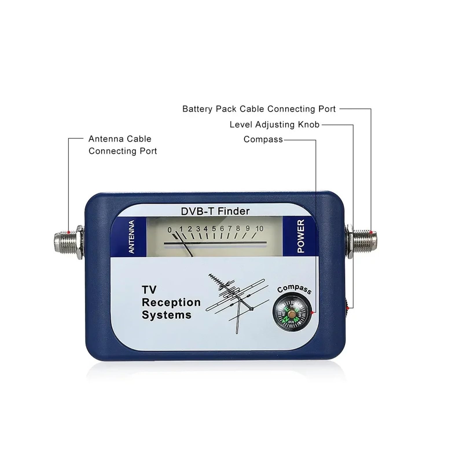 DVB-T Antenna TV digitale Finder Misuratore di segnale terrestre Puntatore Ricevitore satellitare Alta sensibilità