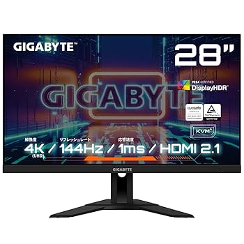 GIGABYTE M27U 4K 160Hzモニター　ディスプレイ ゲーミング GIGABYTE、160Hz駆動に対応した27型4Kゲーミングモニター「M27U