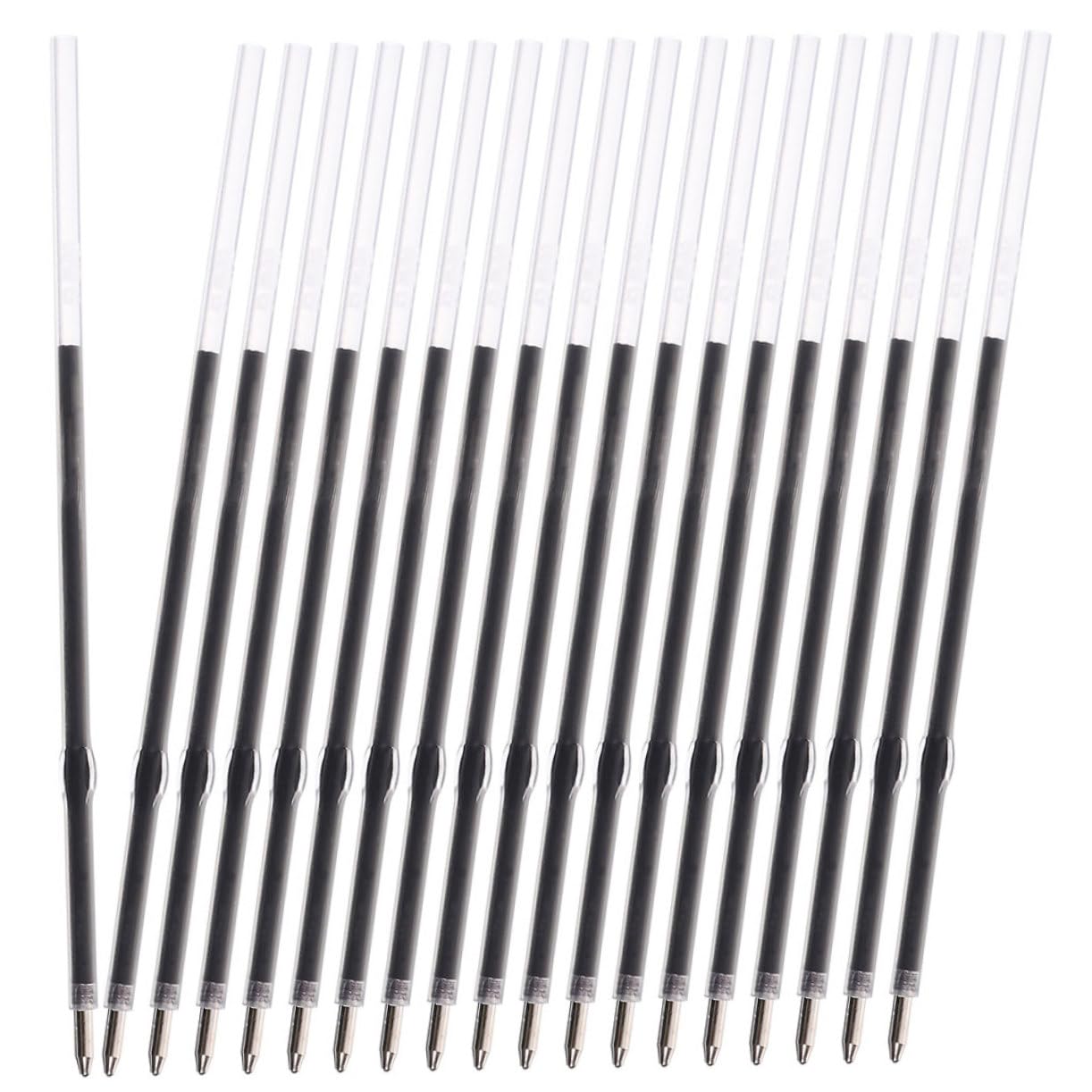 Housoutil 3 Ensembles Recharge À Séchage Rapide Recharges Stylo Rétractable Recharge Remplaçable Recharger Le Rouleau Encreur Recharges De Stylo De Bureau Bille D'acier 200 Pièces * 3