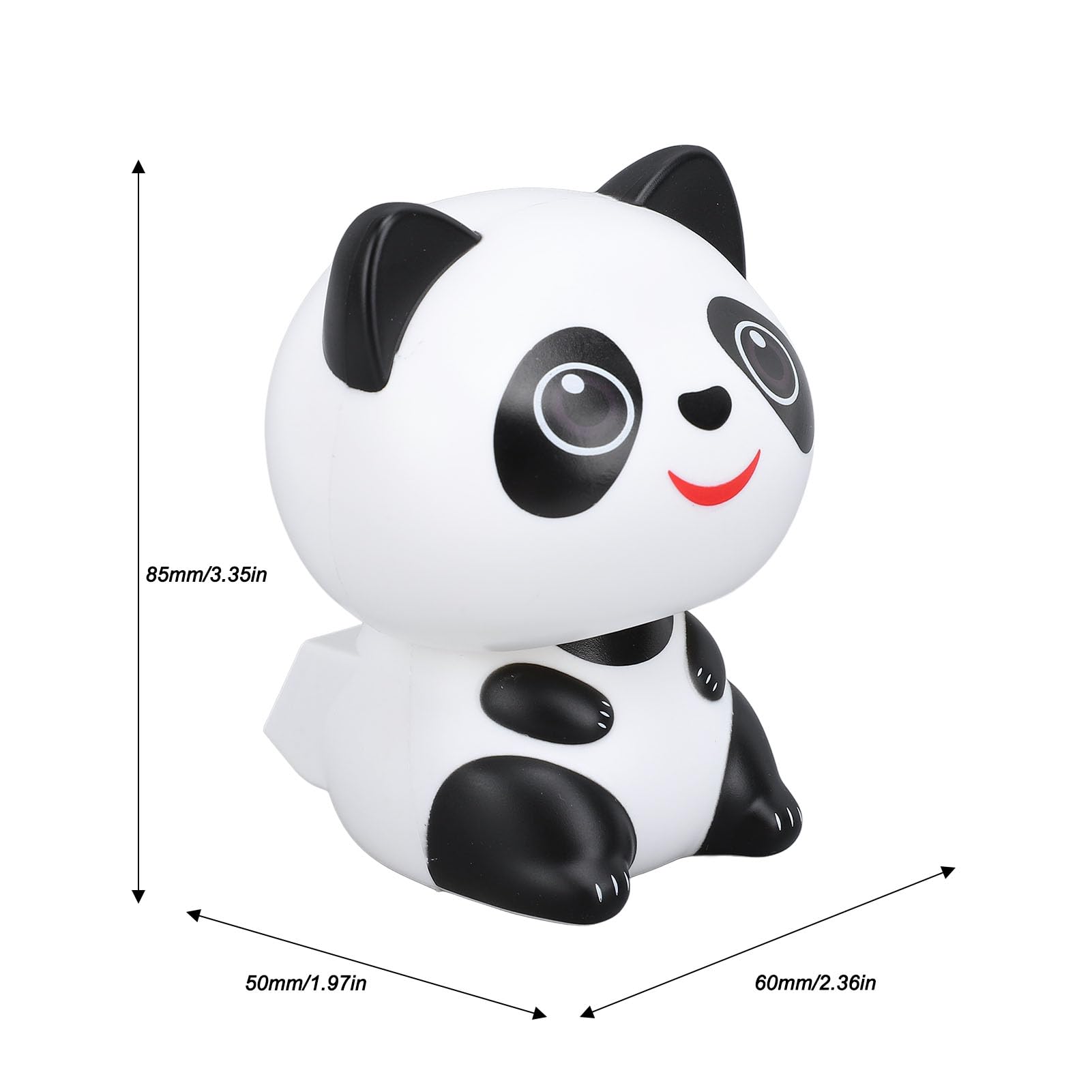 Solar Powered Panda Ornament For Car Dashboard Or Desk - Nodding Solar - View #10