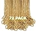 (72 Pack) 33" Inch Round Metallic Mardi Gras Party Necklace Beads (Gold)