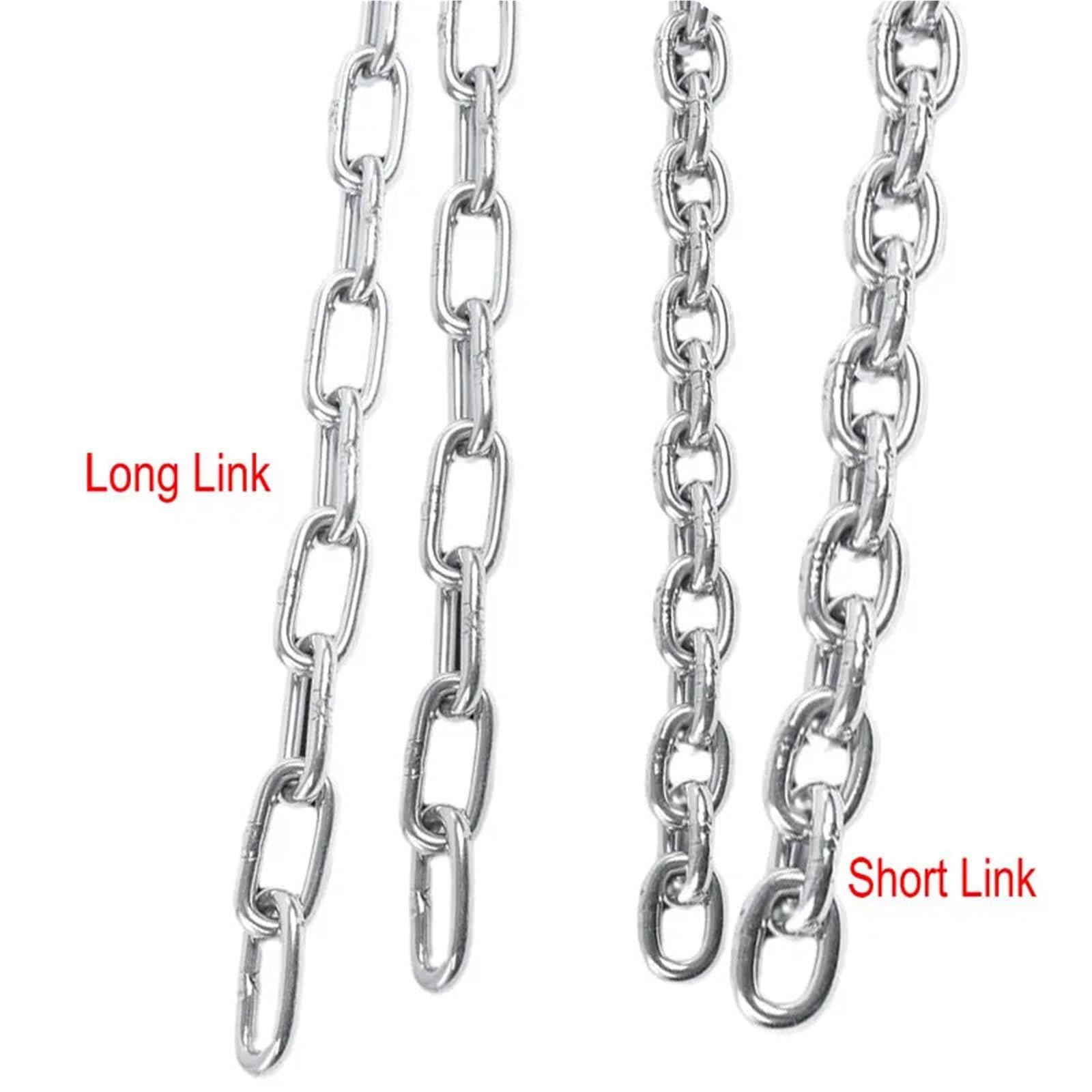 Catena di sollevamento Qualsiasi lunghezza del metro, diametro 1,2-10 mm, catena a maglie corte e lunghe saldate in acciaio inossidabile SS304/316, lucidata a specchio Paranchi(12MM Short Link,Stainle