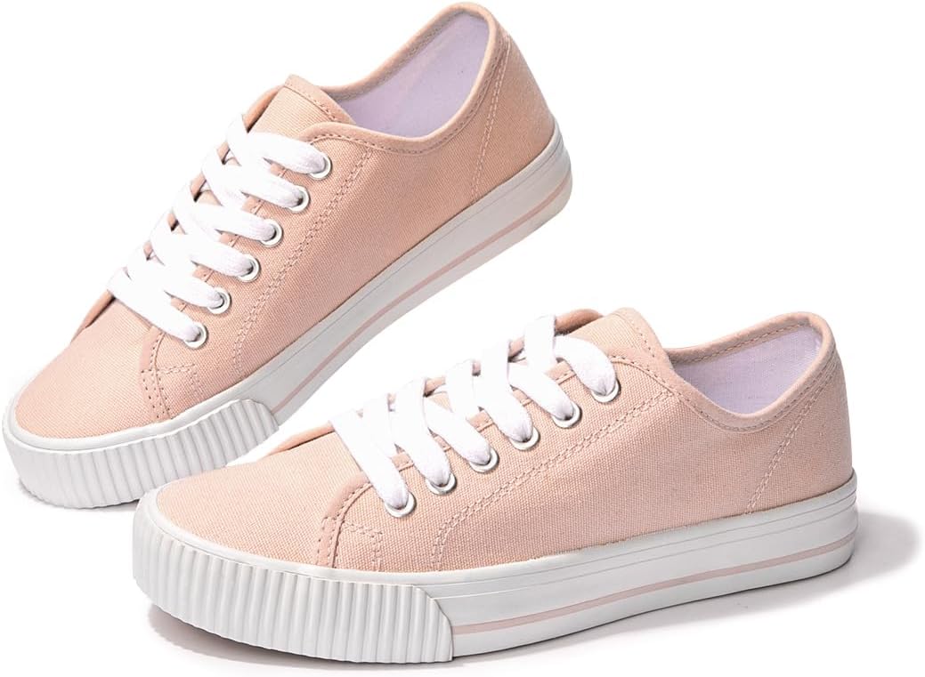 BENEKER Women's Tennis Shoes,Lightweight Canvas Sneakers, Comfortable Fashion Sneakers for Women,Ladies Walking Shoes Casual Sneakers - Image 5