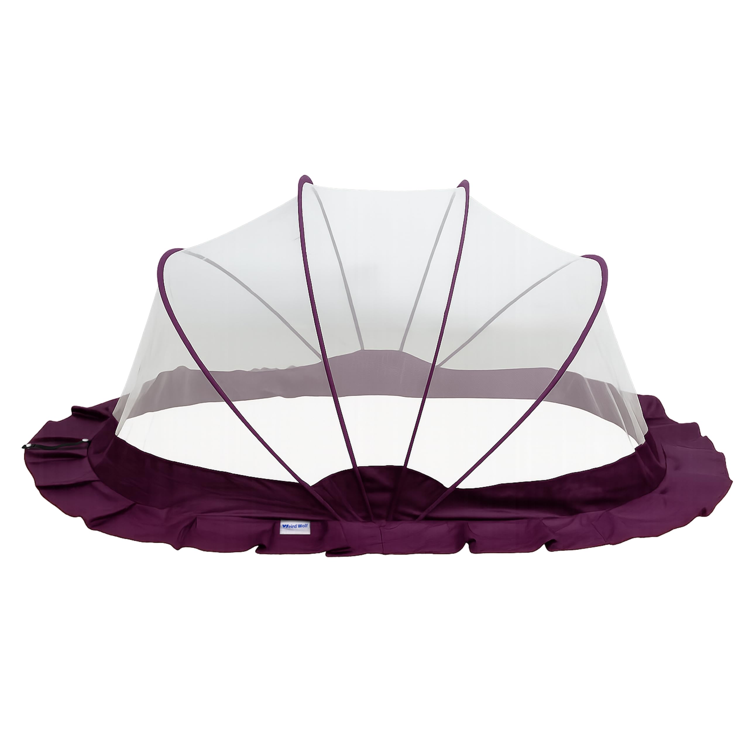 Weird Wolf Foldable Baby Mosquito Net, Bottomless Net for Infants, for Safe & Easy Use | 107 x 74 x 55 cms Mosquito Net for Baby, Toddlers & Infant (0-36 Months)