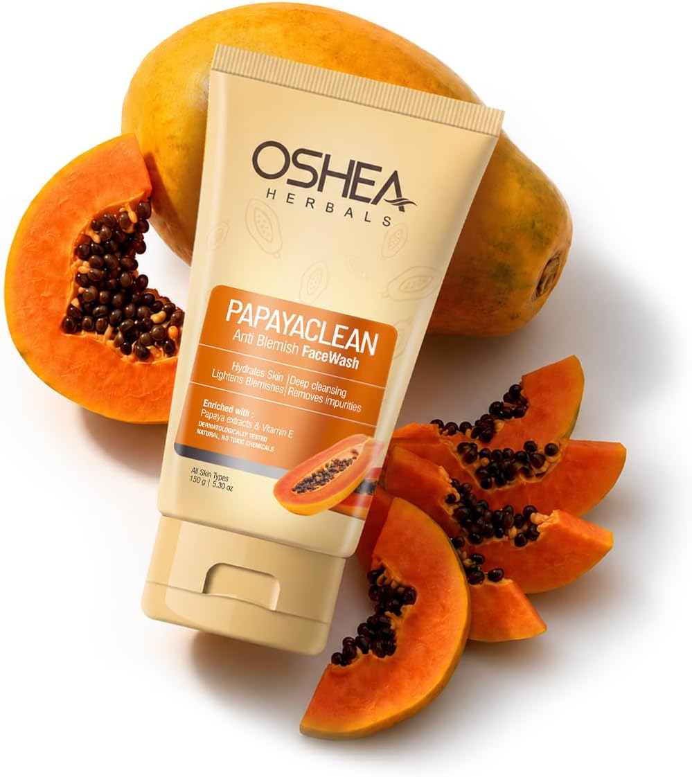 Herbals Papayaclean Anti Blemishes Face Wash for Women & Men | Removes Impurities & Lightens Blemishes | Boost Hydration & Brightens Skin | Enriched with Vitamin E & Papaya | All Skin Types 150g