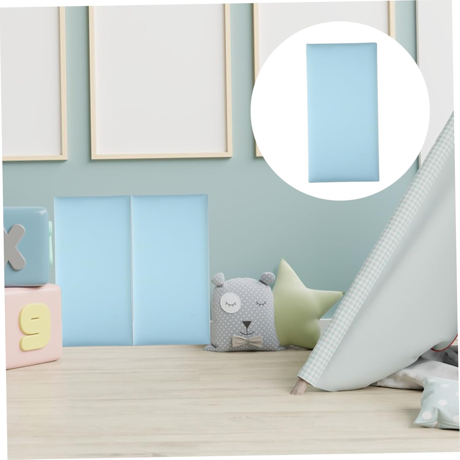 PVC Wall Bumper Pad for Kids, Soft Protective Decor for Playrooms