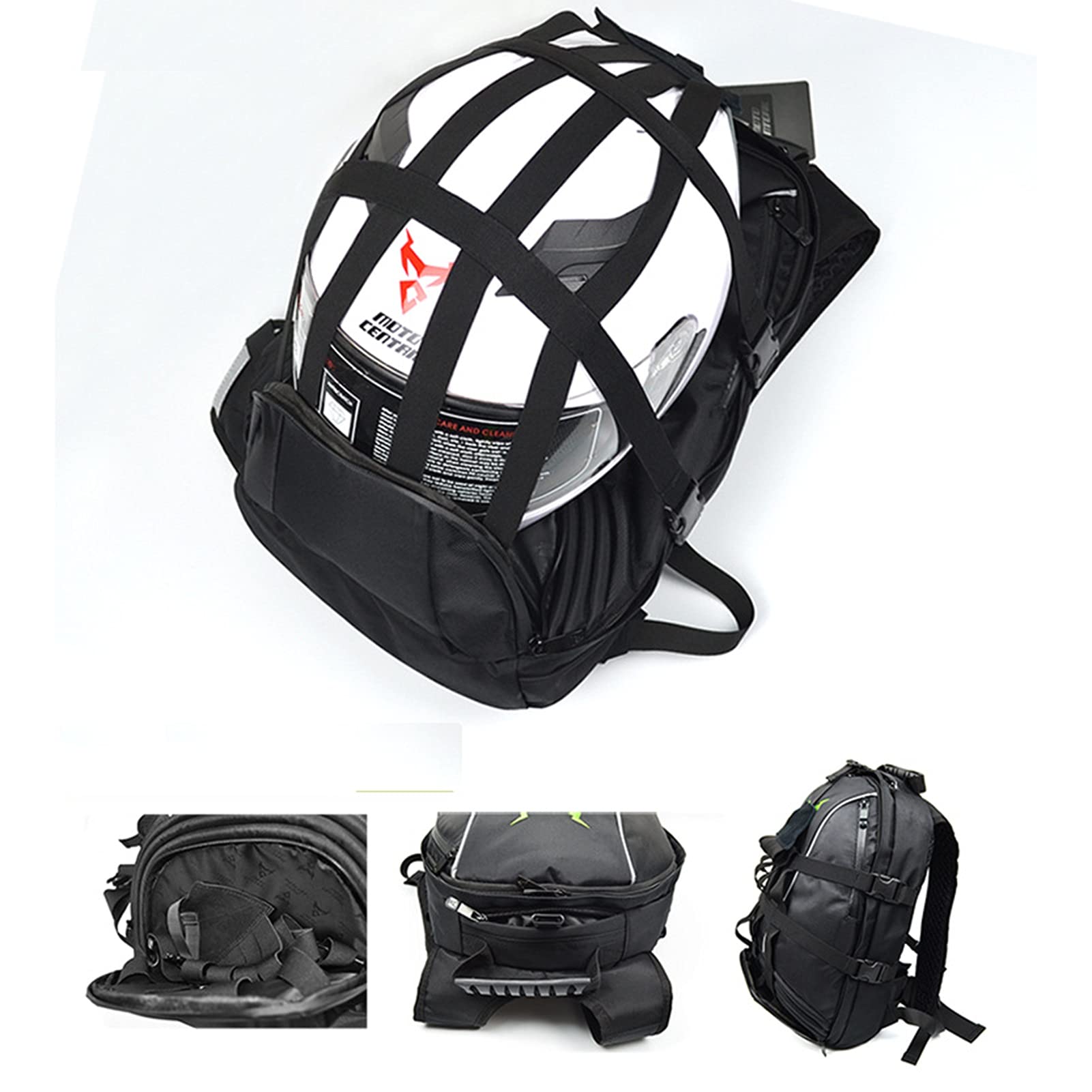 In Sella A Uno Zaino Di Grande Capacità Borsa Da Viaggio Impermeabile Per Locomotiva Un Totale Di 6 Strisce Riflettenti Nella Parte Anteriore E Posteriore, Pedalare Di Notte E Nei Giorni Di Pioggia