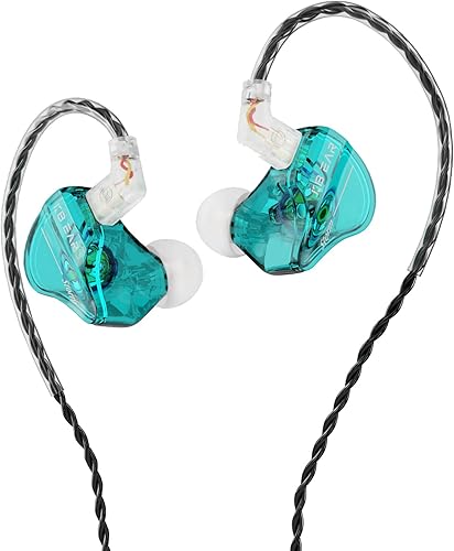 YINYOO KBEAR Storm - Monitor intrauditivo con cable 1DD, auriculares profesionales con cable IEM con sonido cristalino, auriculares enchufables de
