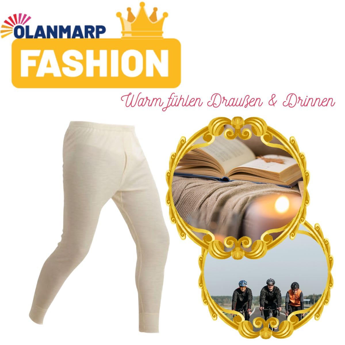 Angora Herren-Unterhose lang 40% Angora