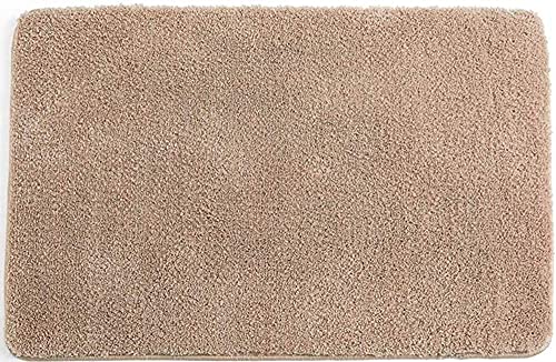 Tapis de bain absorbant et antidérapant lavable en machine beige