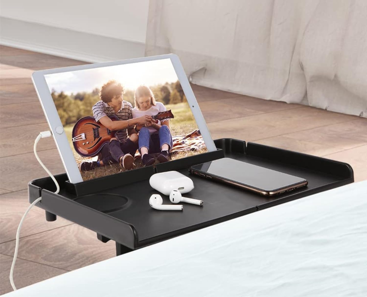 Forzaddik Floating Nightstand Bed Side Shelf Tray, for Bunk Bed/Kids Room