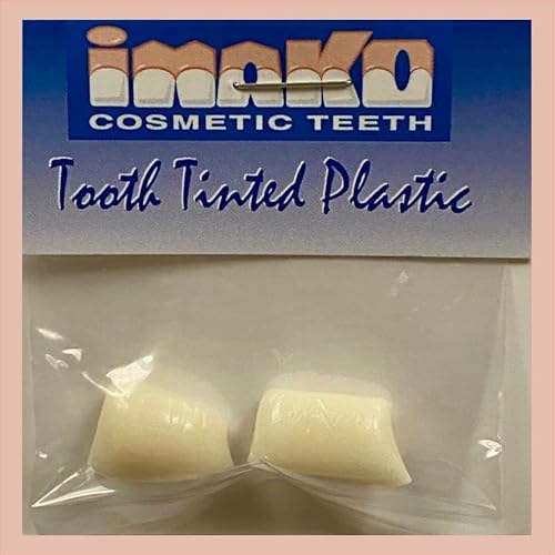 Imako Cosmetic Teeth Extras- Tooth Tinted Plastic- Natural Color. Temporary Tooth #TOP6