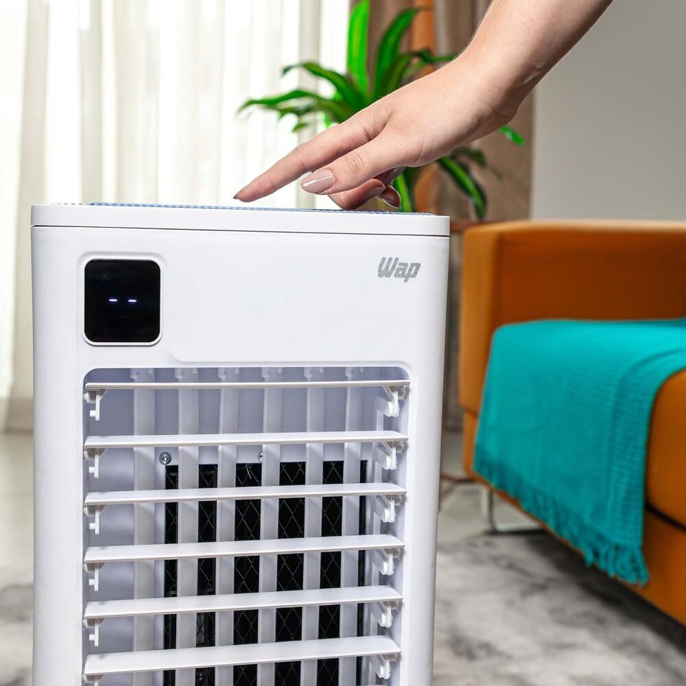 WAP Climatizador de Ar Torre CONTROL DIGITAL 3 em 1 - Climatiza, Umidifica e Ventila, Painel Touch, Controle Remoto e Blocos para Congelamento 127V WAP Climatizador de Ar Torre CONTROL DIGITAL 3 em 1 - Climatiza, Umidifica e Ventila, Painel Touch, Controle Remoto e Blocos para Congelamento 127V