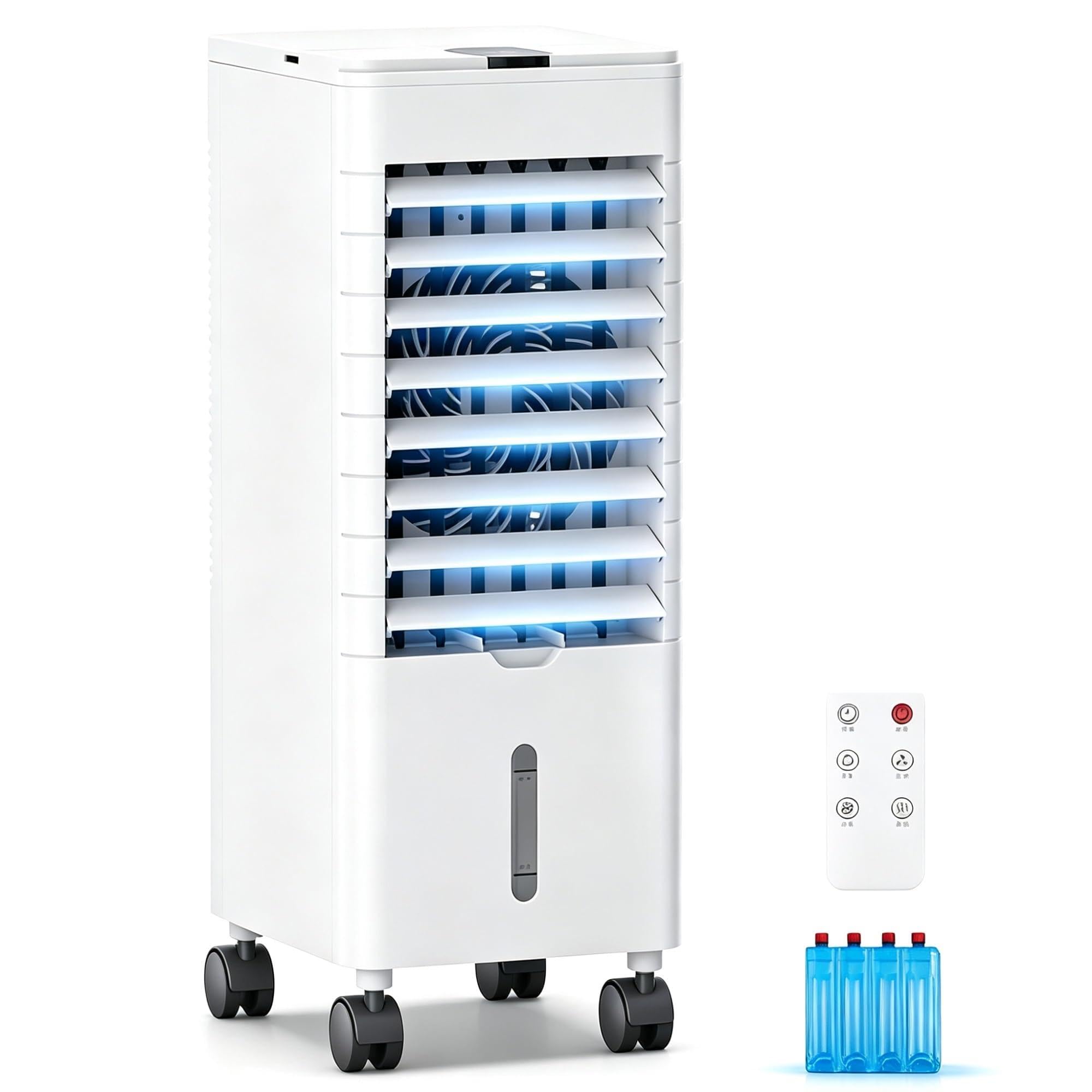 Jingshiqiaopl One Color Evaporative Air Cooler 4 L Top-Fill 12H 3 Wind Modes
