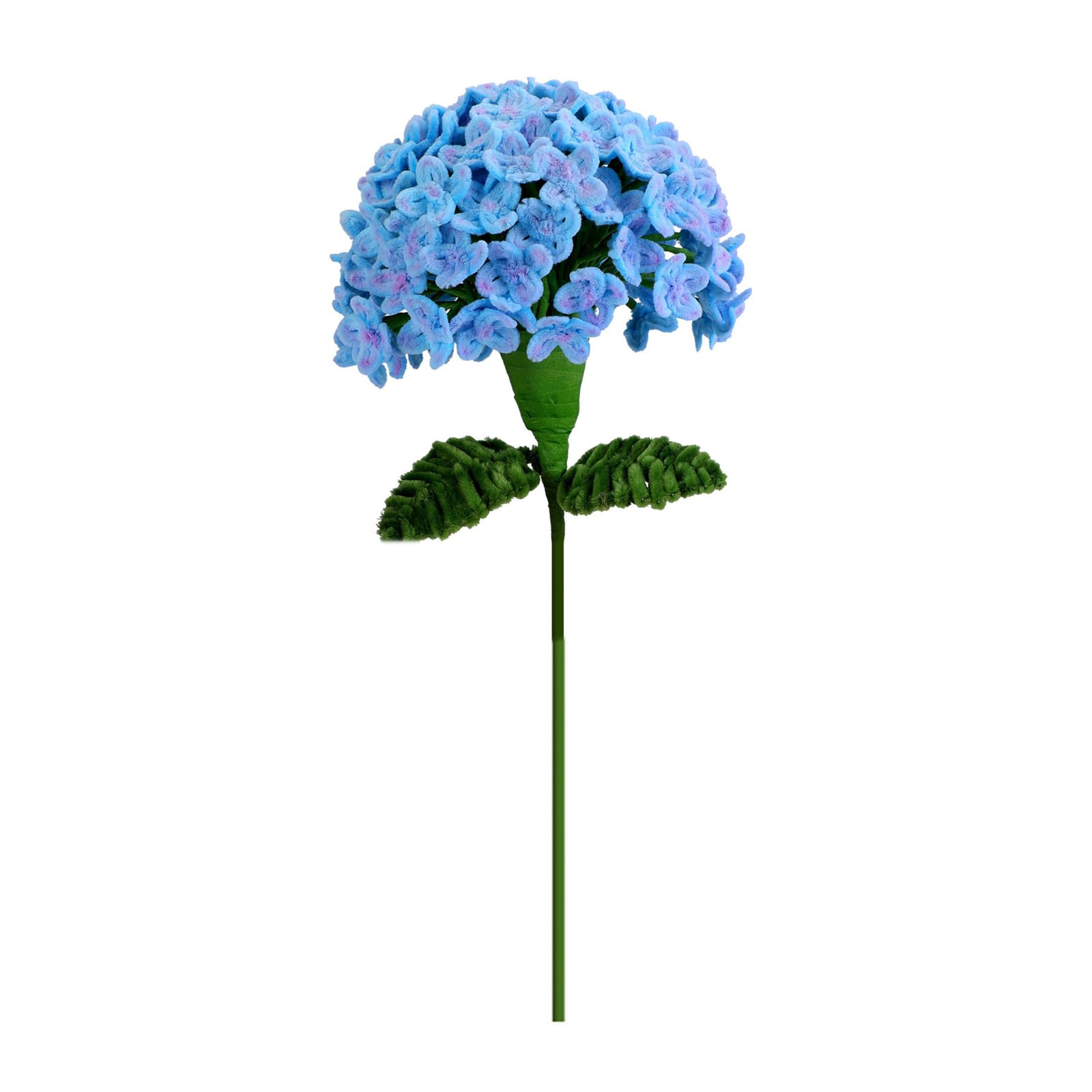 Nucelit Pipe Cleaners Bouquets Supplies with Instruction Plush Stems Flower Craft Set for Wedding Home Decoration Crochet Flower Craft