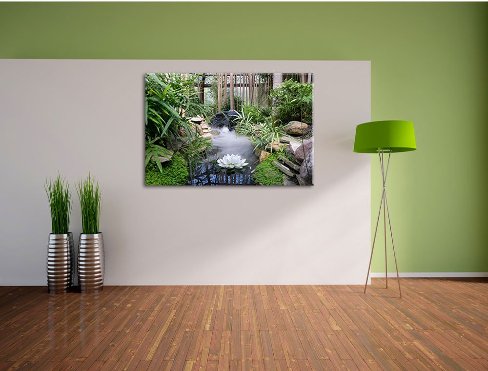 Pixxprint Zen Garden Japon, Format: 120x80 sur Toile