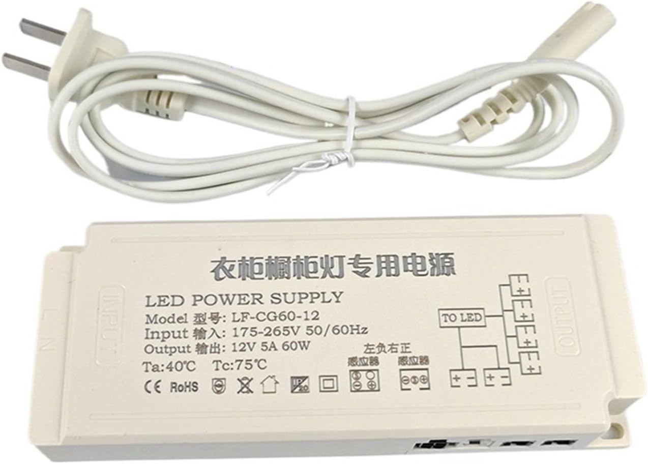 12V/24V Touch Sensor Switch Human Body Cabinet Wardrobe Light Door Control European Regulator Power Supply(Humanbody-Control)