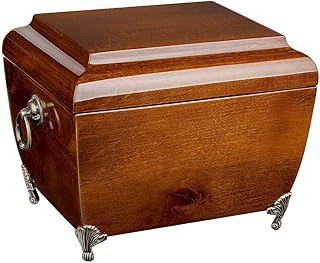 Unique Urns for Ashes with Shelf, Urn Human Ashes, Human Urns, Wooden Cremation Urns, Memorial Urn (Plain / No Plaque)