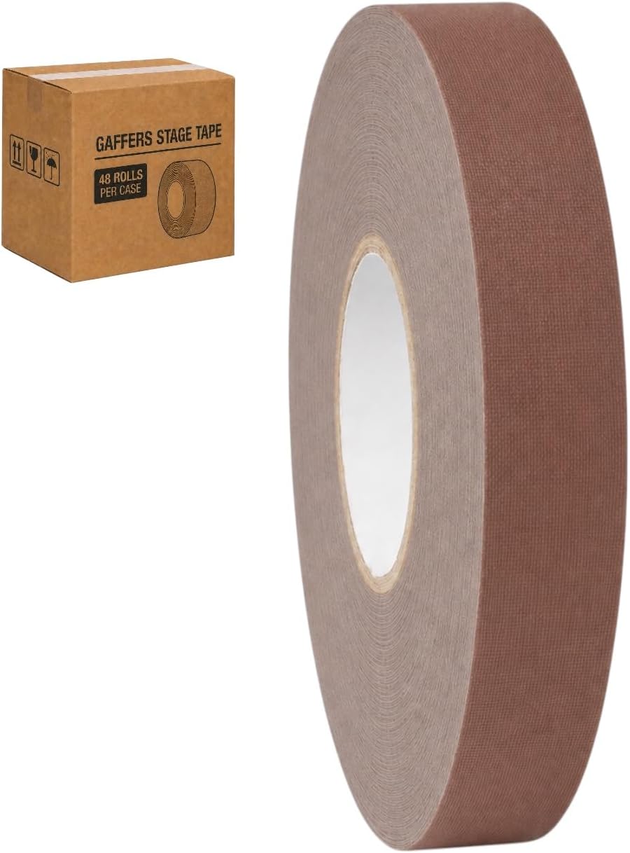 GGR Supplies CGT-80 Gaffers Stage Tape, White, 1/2 in x 60 yd, 1-Pack