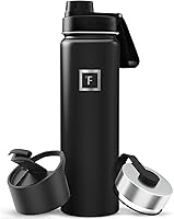Vista 100 de IRON °FLASK Frasco de hidratación para acampar y senderismo con boquilla, botella de agua deportiva de acero inoxidable con aislamiento de boca