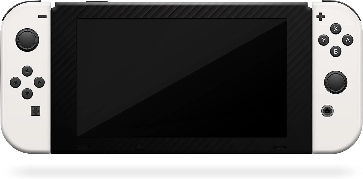 Tacky Design New Skin Compatible with Nintendo Switch Skin Wrap Cover, Black & Cream for Nintendo Switch Stickers, Premium Vinyl 3M Full Wrap Decal, Compatible with Joy-Con, Console, Dock.