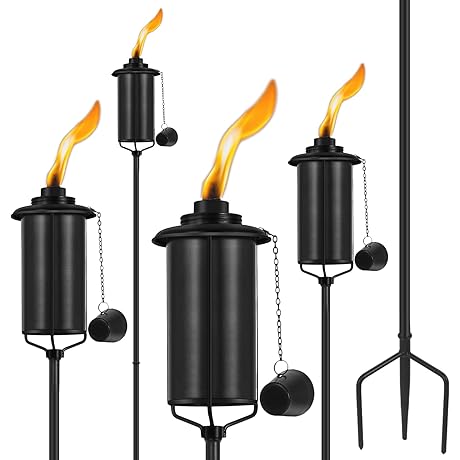 16oz Outdoor Metal Torch: Set Up the Perfect Outdoor Oasis