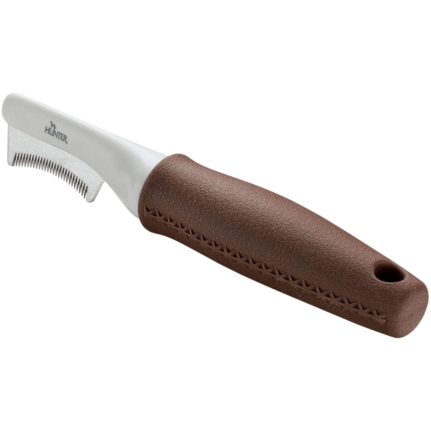 Hunter SPA Trimmmesser sichelförmig, für Hunde, fein, 18,5 x 4,0 cm