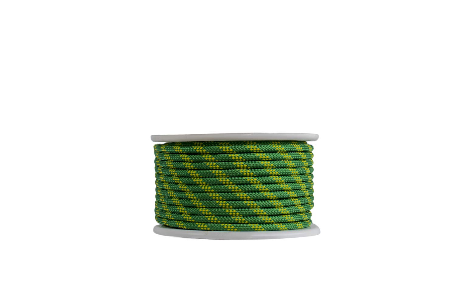 Cordamarket Drissa Corde en Polyester Haute résistance pour Camping, décoration Nautique, Adulte, Unisexe, Jaune/Vert, 10 mm × 50 m