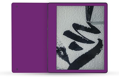 MightySkins Skin - Funda de vinilo compatible con Tienda Kindle Scribe (2022), color morado sólido, protectora, duradera y única, fácil de aplicar,