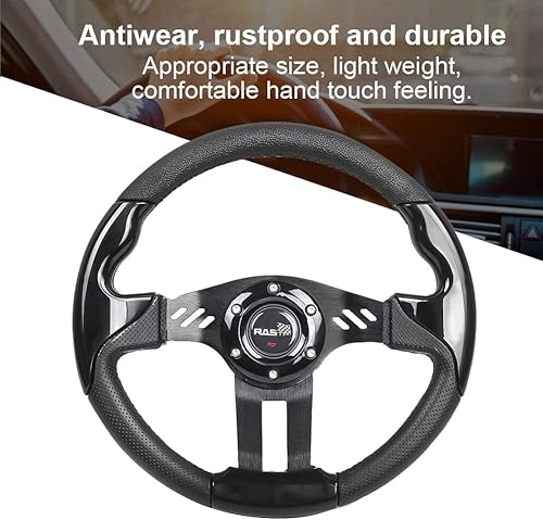 Miniatura 5 de RASTP Volante de carrito de golf universal para carrito de golf EZGO RXVTXT, Club Car DS & Precedent Yamaha, negro