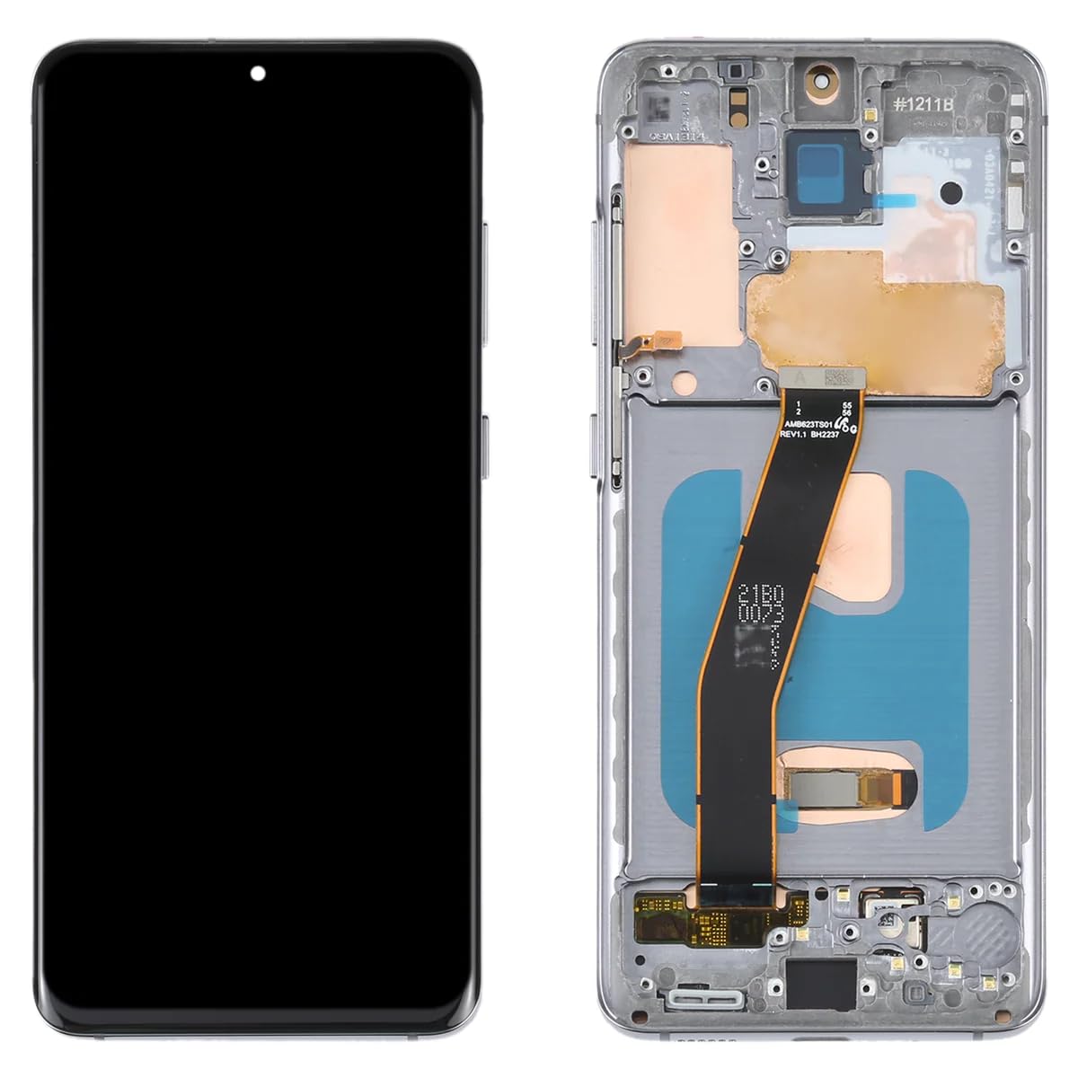 It'Go Écran Full INCELL pour Samsung S20 G980 LCD Écran tactile de rechange avec outils Gris avec cadre Haute qualité