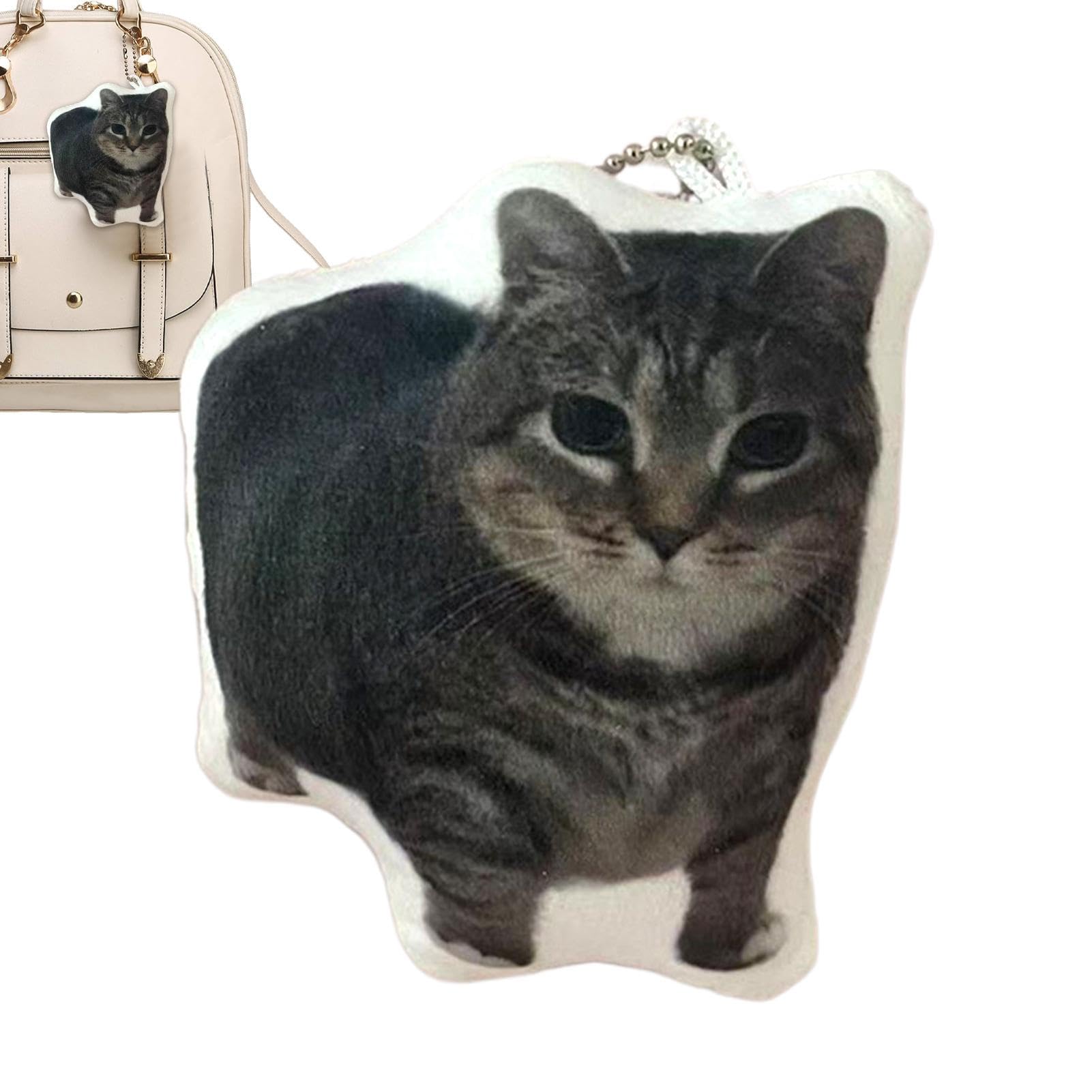 ミューパン　MEOW PANG ぬいぐるみキーチェーン　グレー　ねこ ミューパン MEOW PANG ぬいぐるみキーチェーン グレー ねこ