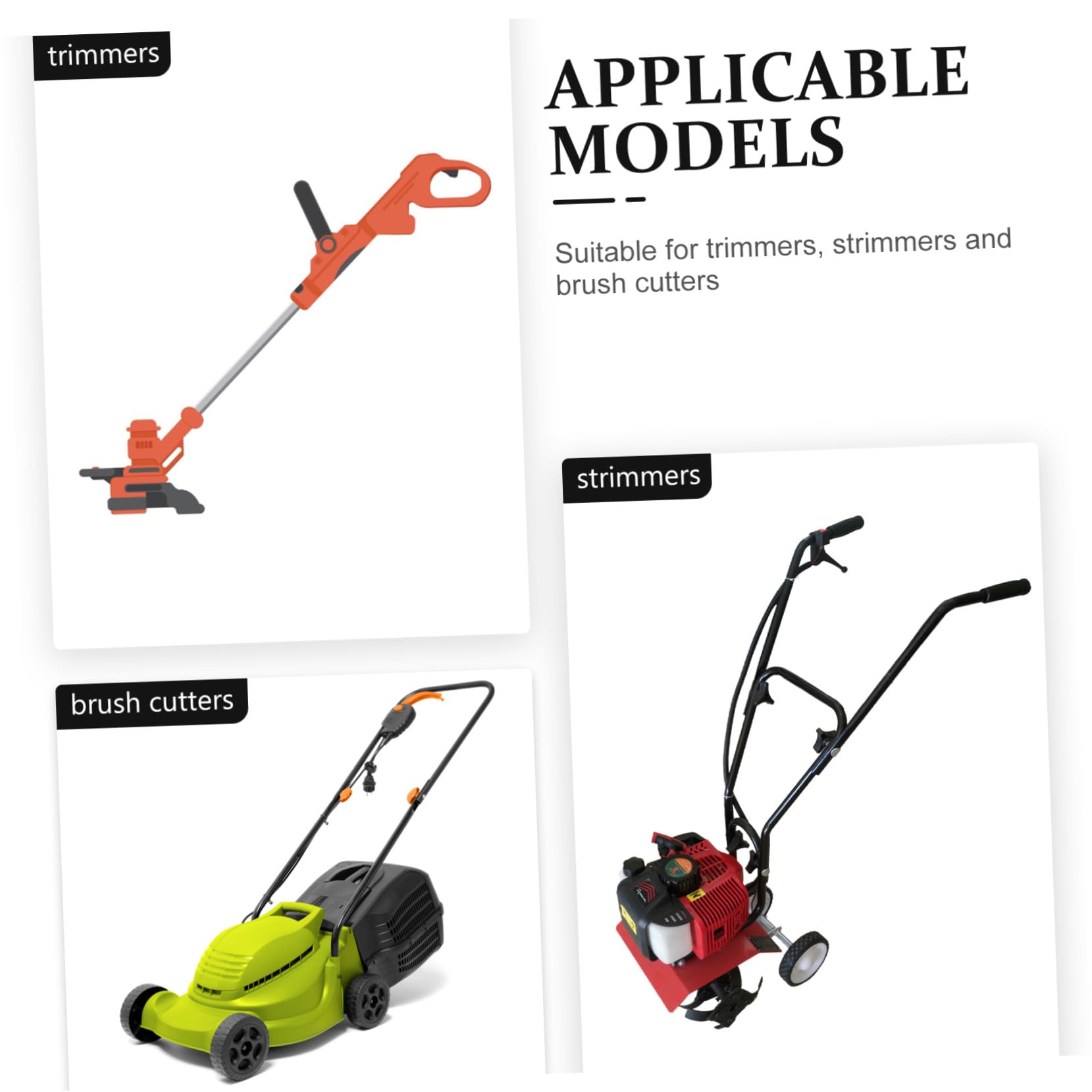 ibasenice de Hombro W Ajustable para Desbrozadora Cinturón Acolchado para Cortacésped y Segadora de Hierba Accesorios Resistentes para Jardinería para Podadora y Desbrozadora