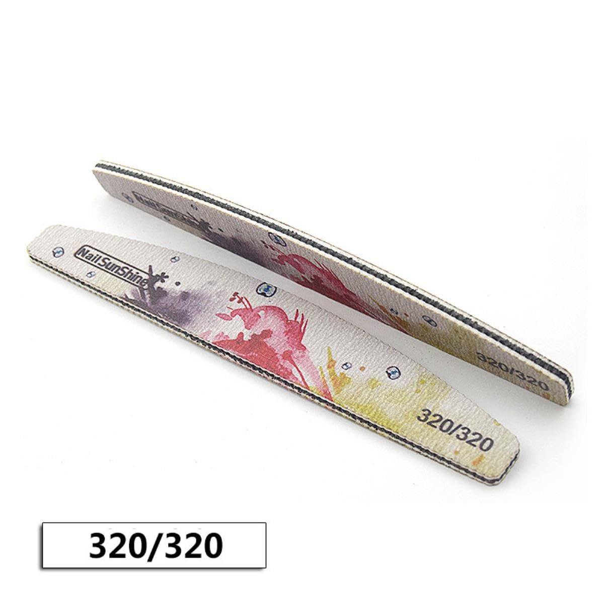 25/50pcs Lima per Unghie 80/100/150/180/240/320 Tampone per Unghie Spessa Carta Vetrata Professionale per Smalto per Unghie Lima per Smalto per Fiori Strumenti per Levigatura-240 Grana 50 Pezzi