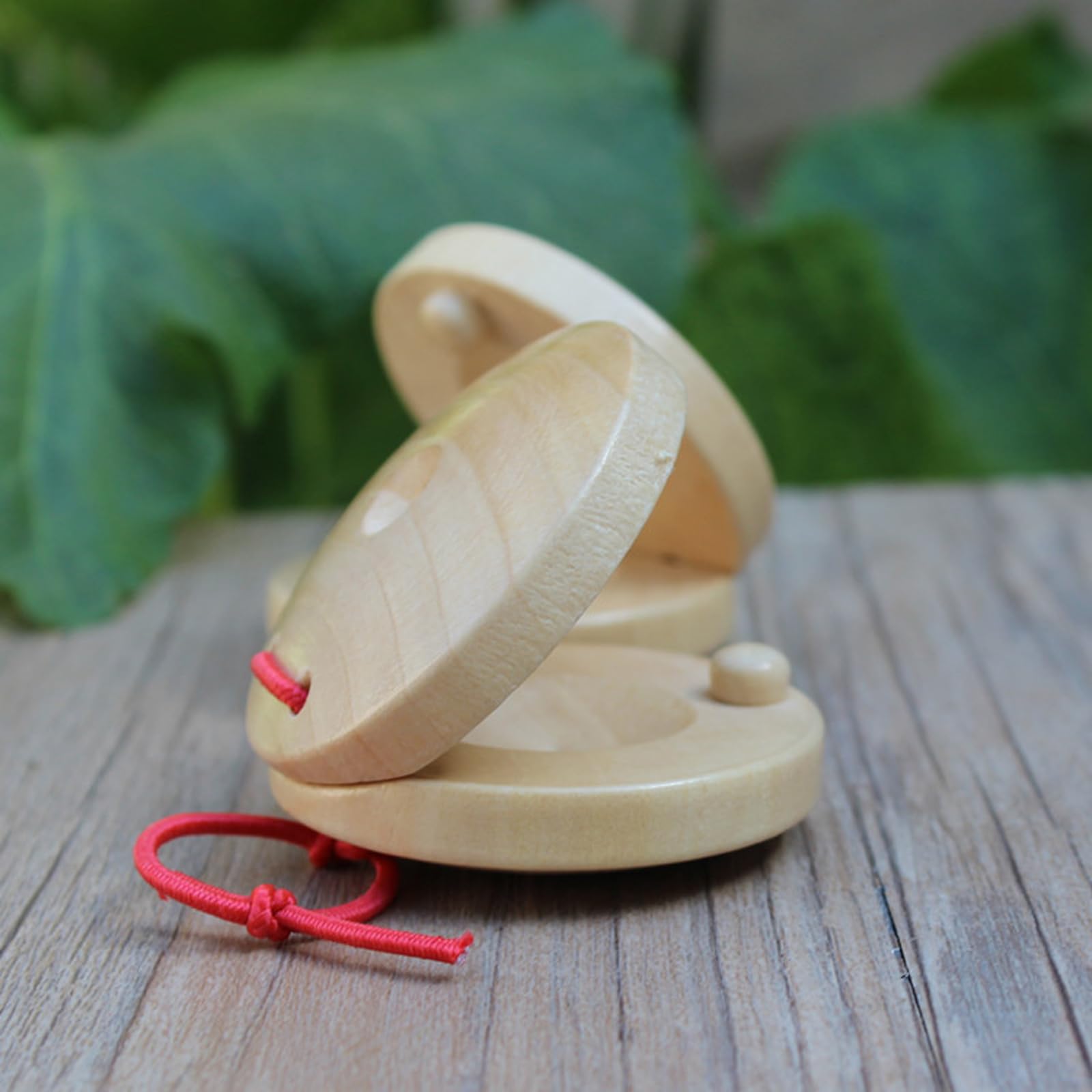 Castañuelas de madera para instrumentos musicales, dedos de adultos (10 unidades)