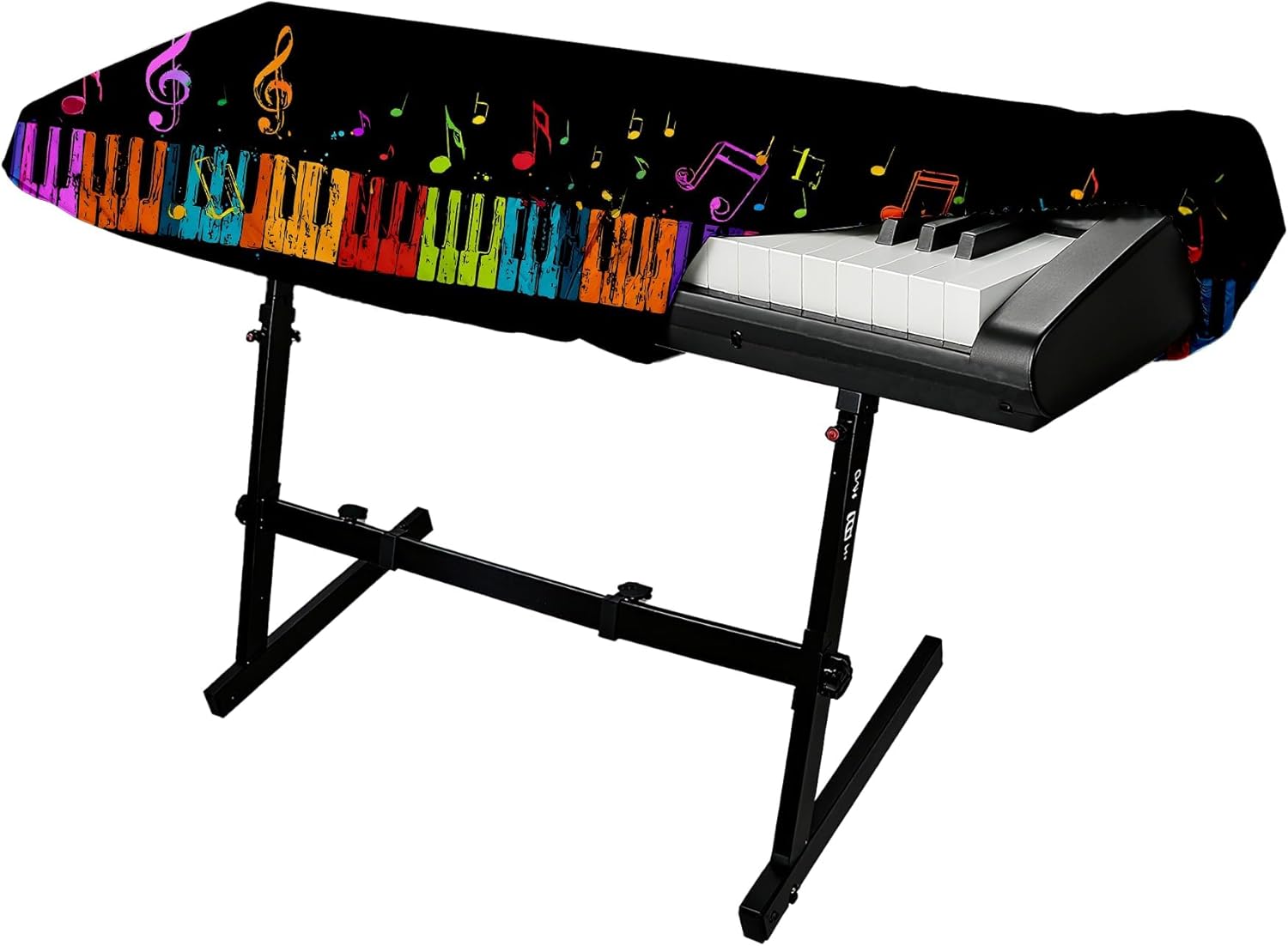 88 Keys Piano Keyboard Cover-Digital Key Board Stand Dust Covers with Durable Elastic Cord (Keyboard)