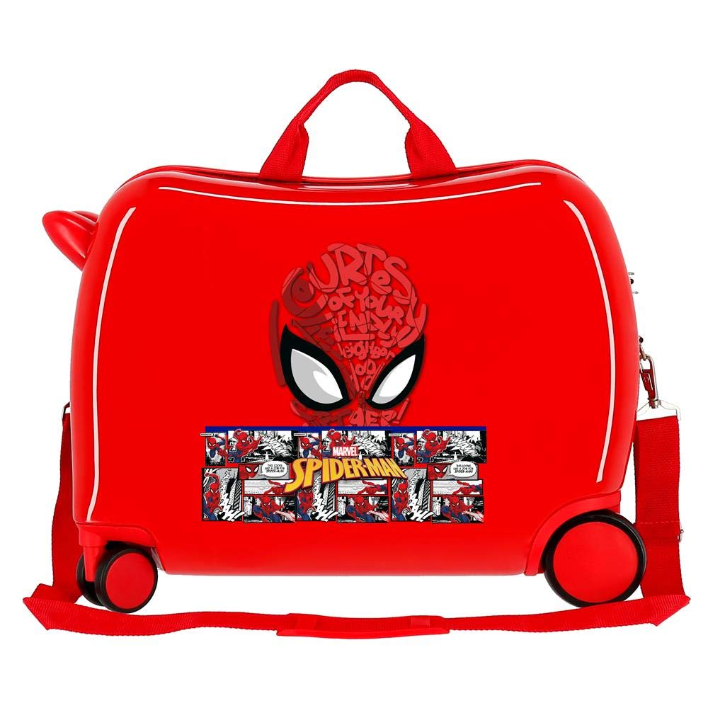 Marvel Spiderman Comic, Bagagli Per Bambino, Rosso (Red), 50x38x20 cms