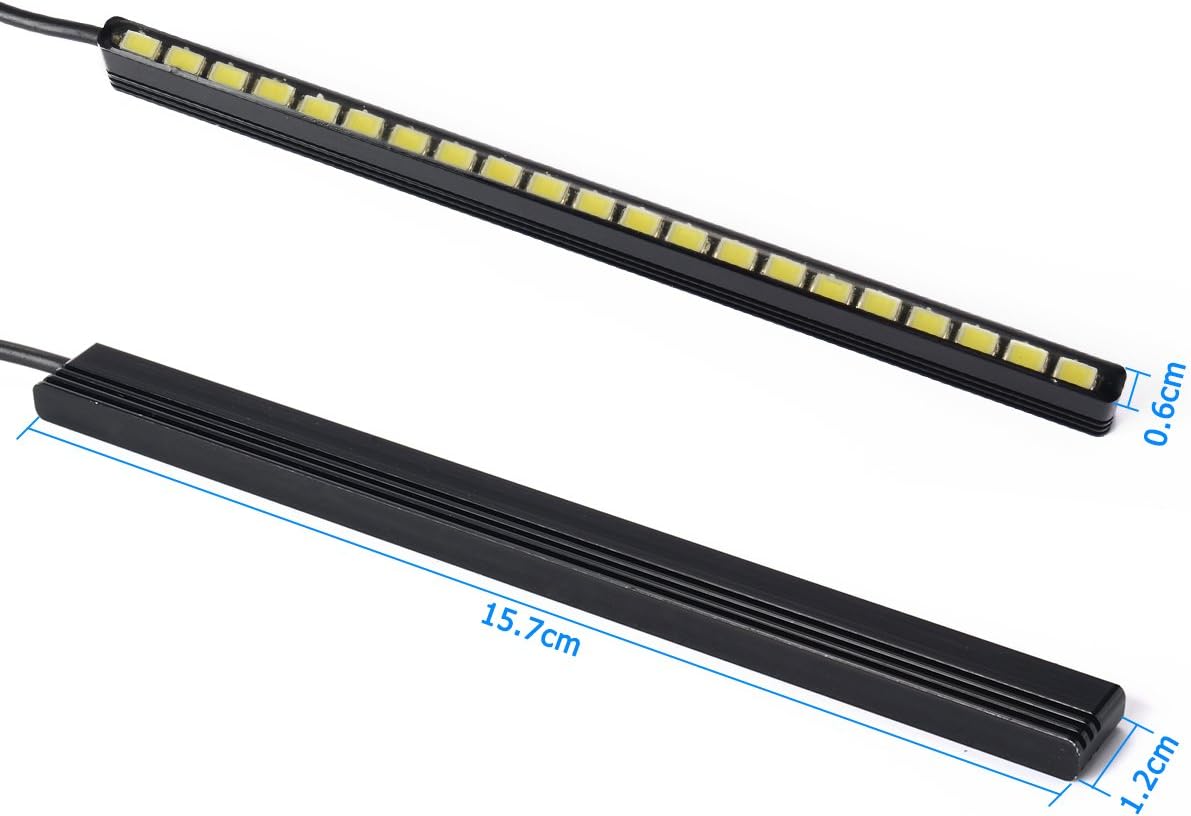 XCSOURCE 2Pcs 21LED 9W 5050 Super Bright White DRL Car Daytime Running Light MA138