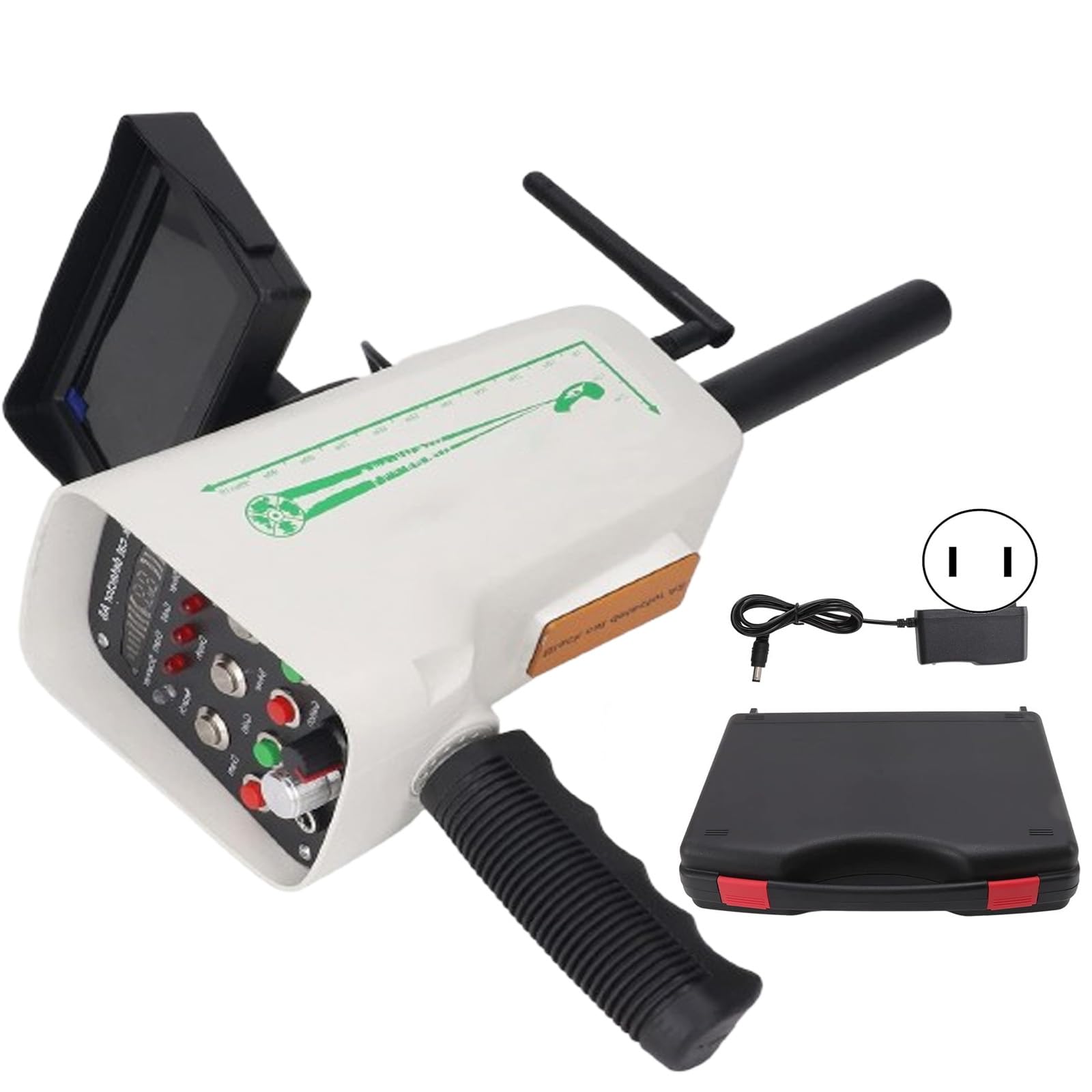 JKJZSALJ Handheld Metal Detector for Gold Silver Copper, 30M Depth 1000M Range, Underground Metal Detection with Display, Ideal for Treasure Hunting and Security Checks